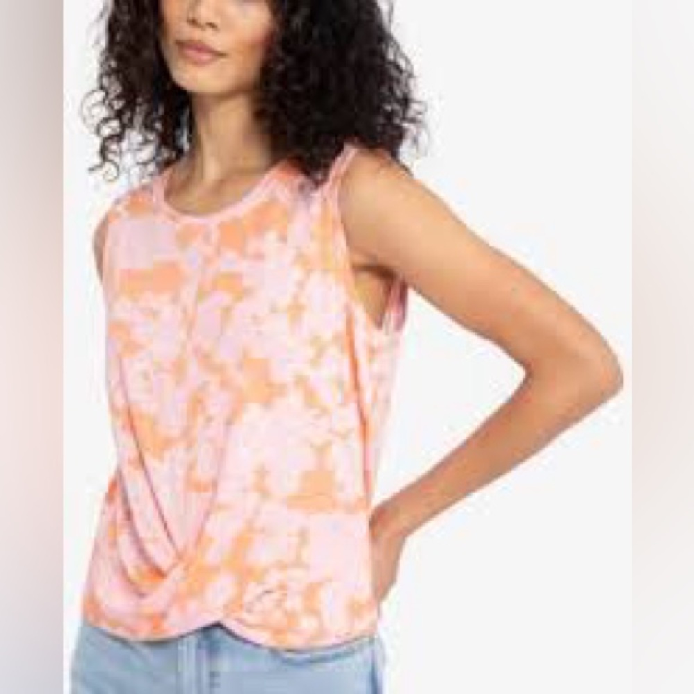 SANCTUARY Floral Twist Front Top